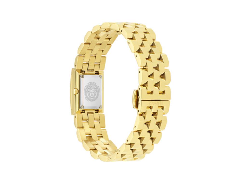 Versace Reveal Quartz Watch, PVD Gold, Golden, 18mm x 25 mm, VE0C00225