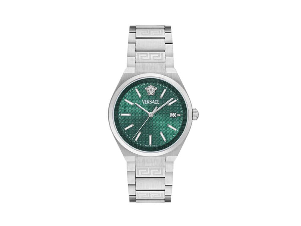 Versace V-Auria Quartz Watch, Green, 39 mm, Sapphire Crystal, VE0F00125