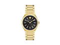 Versace V-Auria Quartz Watch, PVD Gold, Black, 39 mm, VE0F00525
