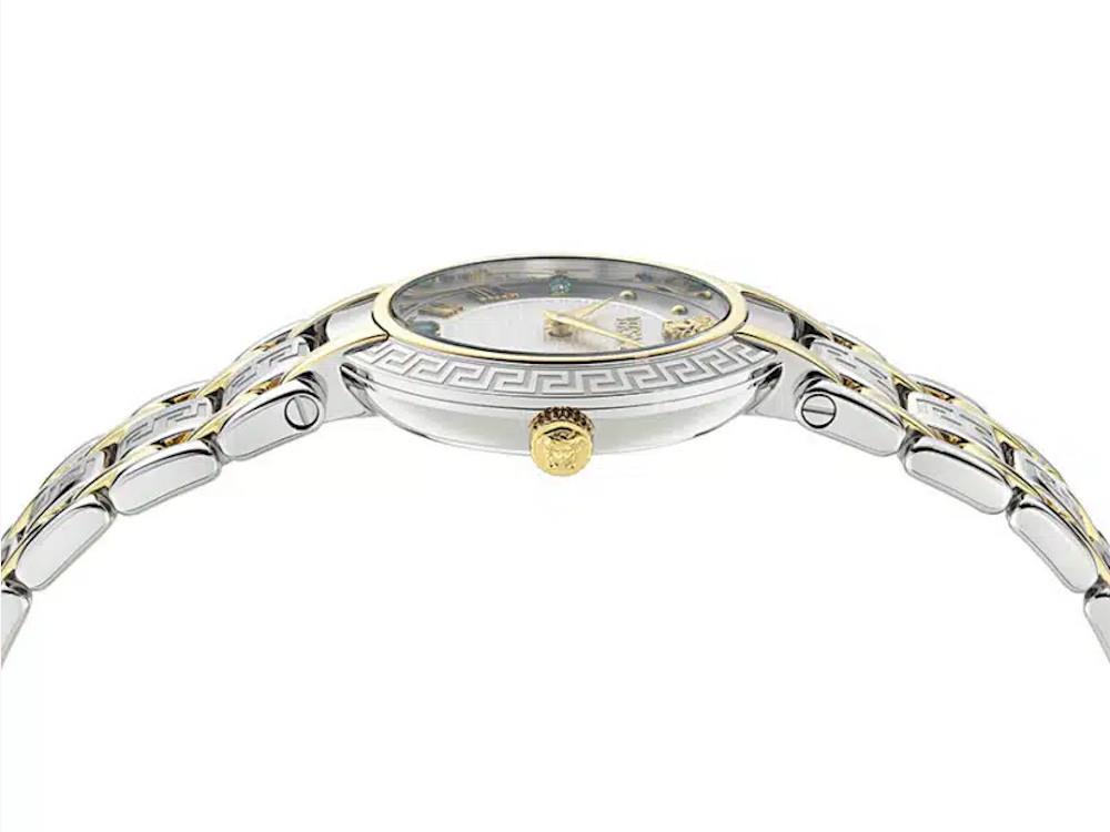 Versace Antlia Quartz Watch, Recycled Steel, 34 mm, VE0P00725