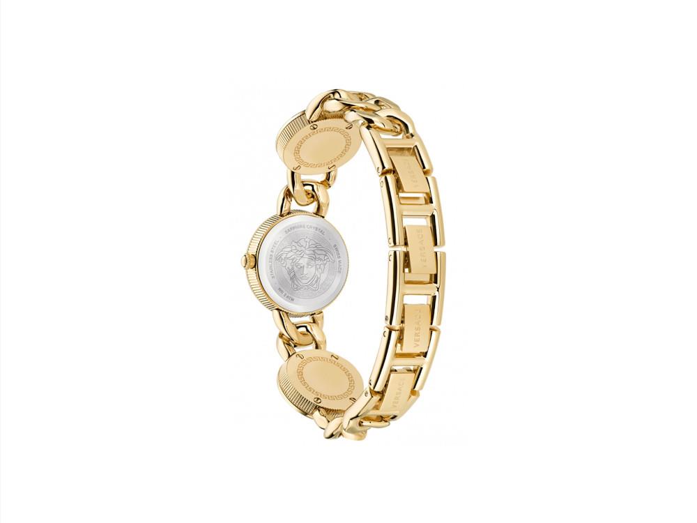 Versace Greca Stud IconQuartz Watch, Recycled Steel, 28 mm, VE0Q00525
