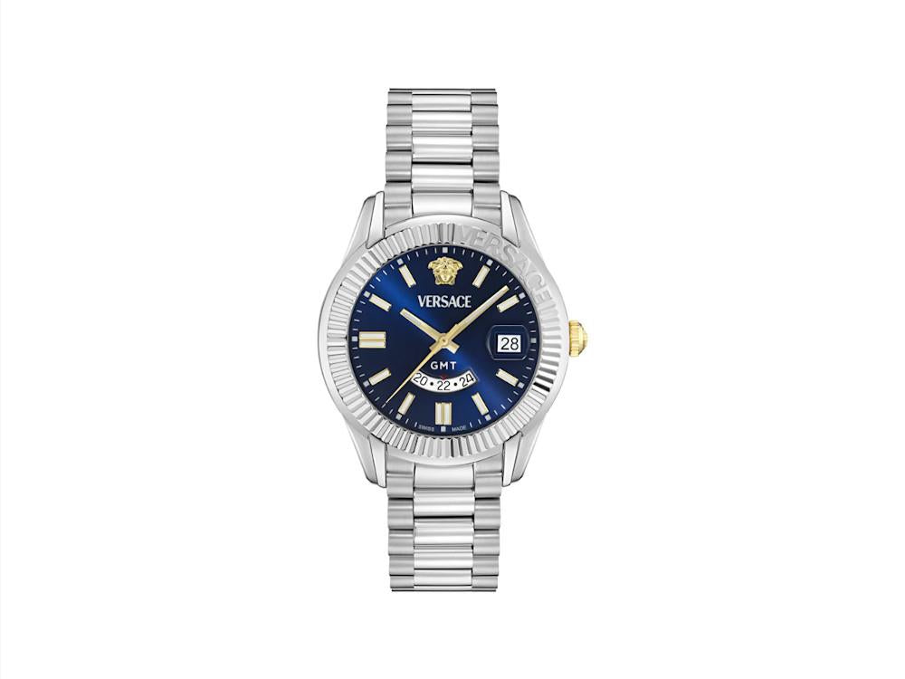 Versace Apodis Quartz Watch, Blue, 41 mm, VE0U00125