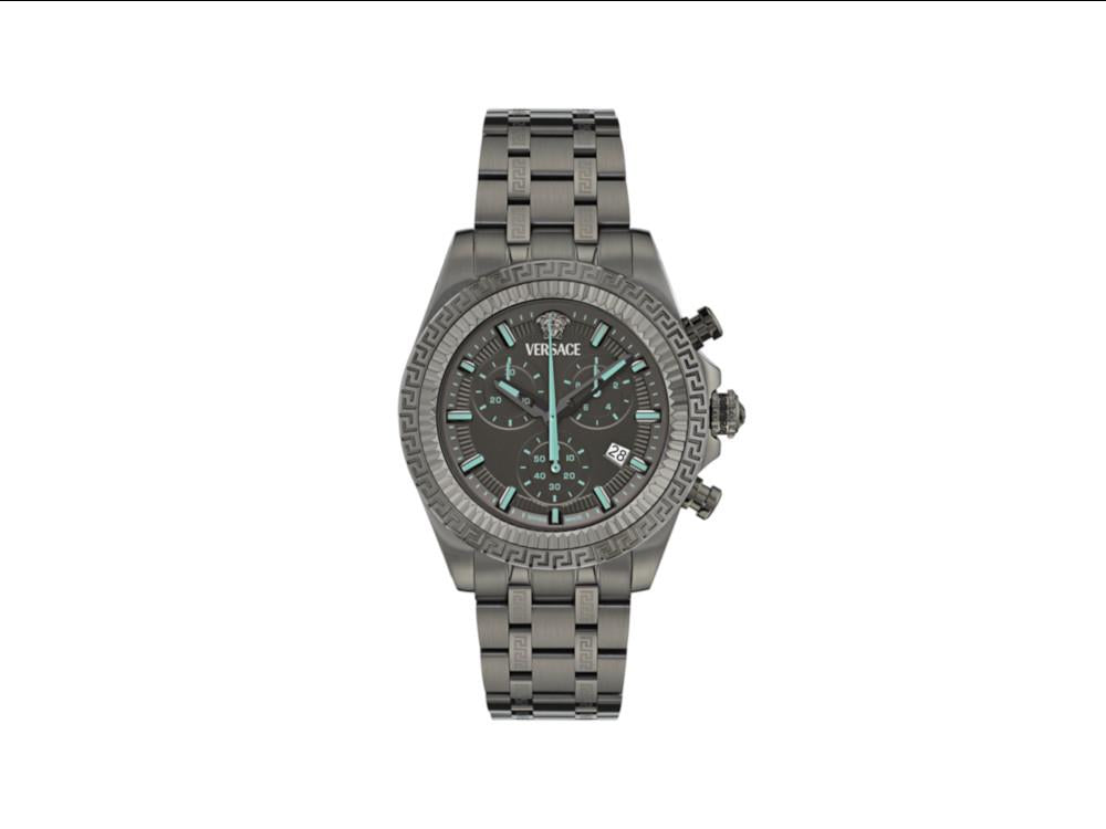 Versace Fornax Quartz Watch, Black, 43 mm, Sapphire Crystal, VE0W00625