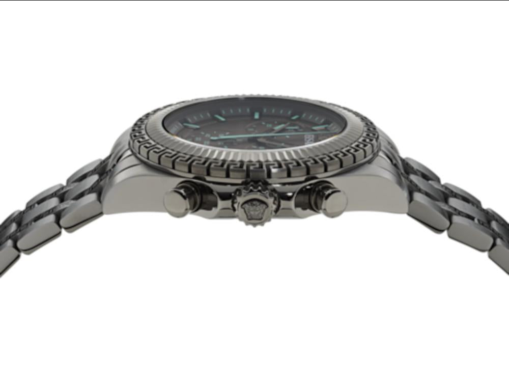 Versace Fornax Quartz Watch, Black, 43 mm, Sapphire Crystal, VE0W00625