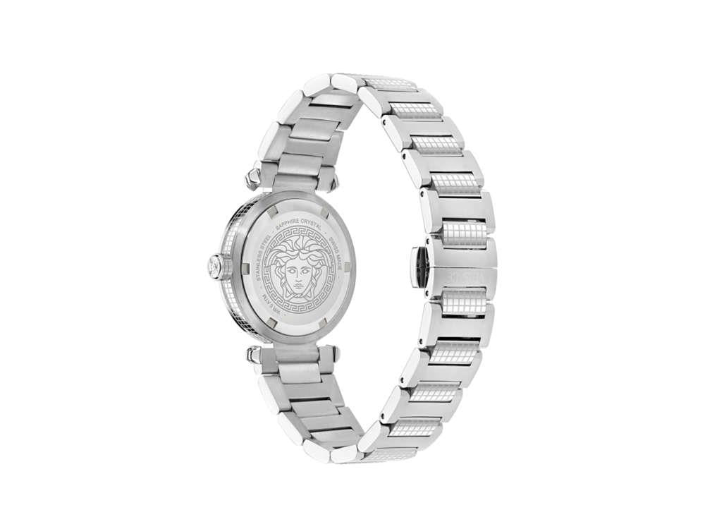 Versace Greek Quartz Watch, Turquoise, 35 mm, Sapphire Crystal, VE5B00225