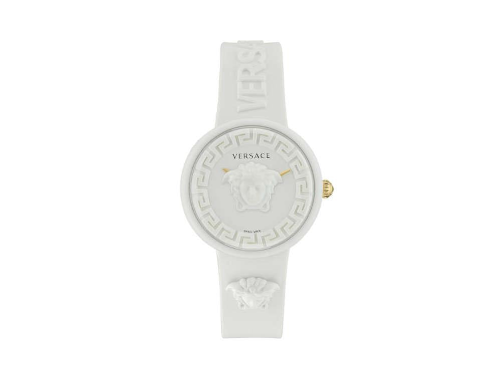 Versace Medusa Pop Quartz Watch, Silicon, White, 39 mm, VE6G00123