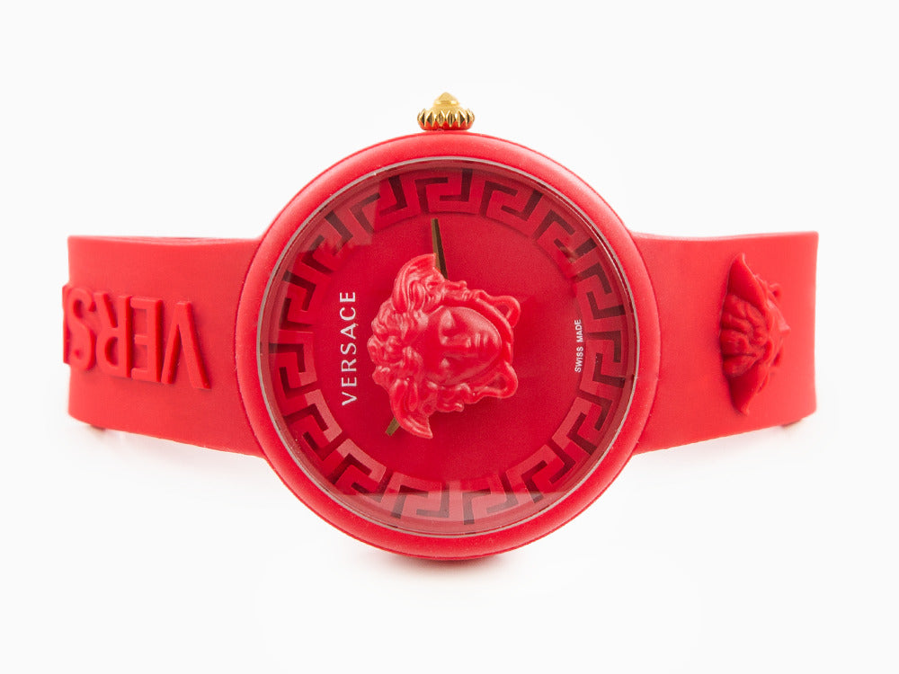 Versace Medusa Pop Quartz Watch, Silicon, Red, 39 mm, VE6G00723
