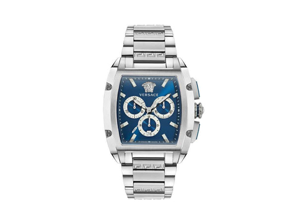 Versace Dominus Quartz Watch, Blue, 42 x mm, Sapphire