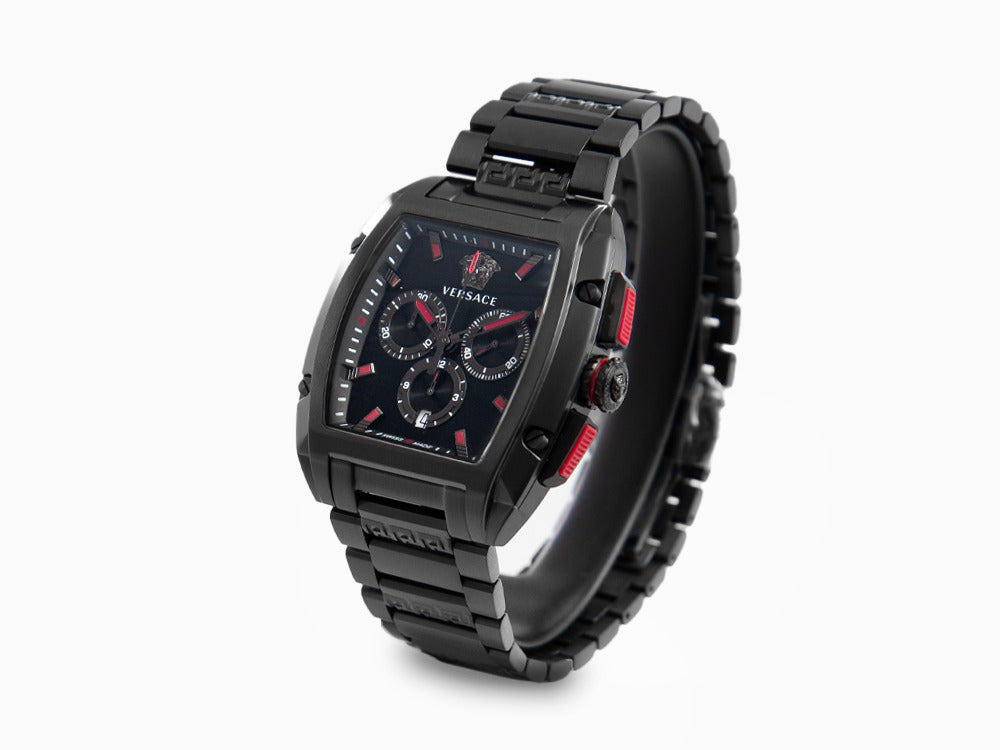 Versace Dominus Quartz Watch, PVD, Black, 42 x 49.50 mm, VE6H00623