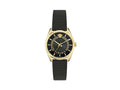 Versace New V Circle Quartz Watch, PVD Gold, 36 mm, Sapphire Crystal, VE8A00224