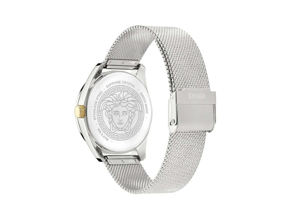 Versace New V Circle Quartz Watch, 36 mm, Sapphire Crystal, VE8A00324