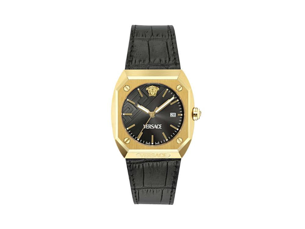 Versace Antares Quartz Watch, PVD Gold, Black, 44 x 41.5 mm, VE8F00224