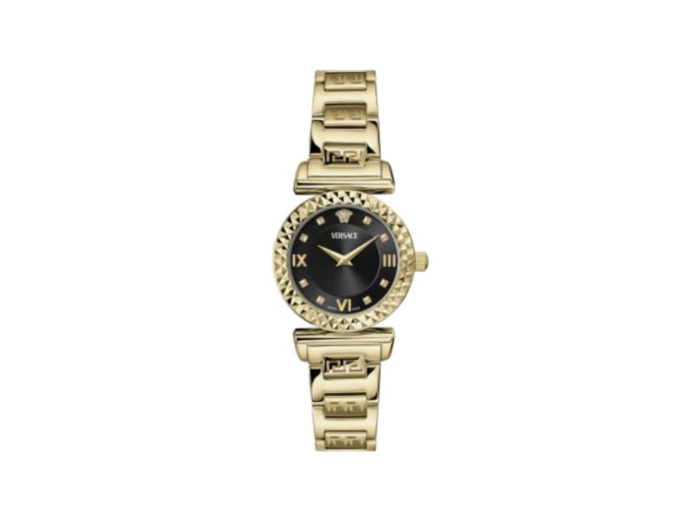 Versace Mini Vanity Restyling Quartz Watch, Black, 28 mm, VEGFA0825