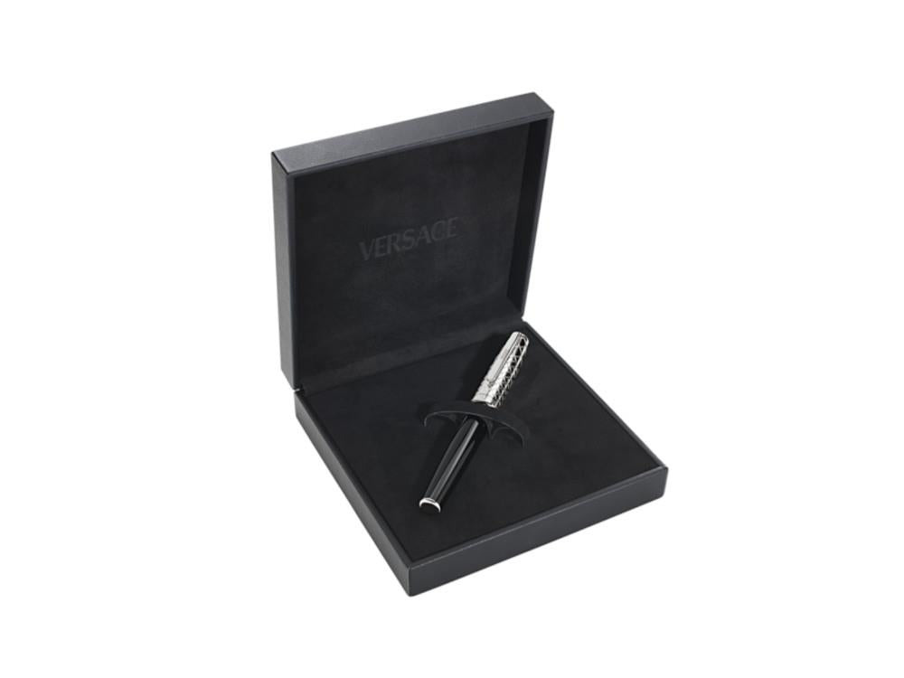 Versace Honos Rollerball pen, Resin, Black, VRTC00124