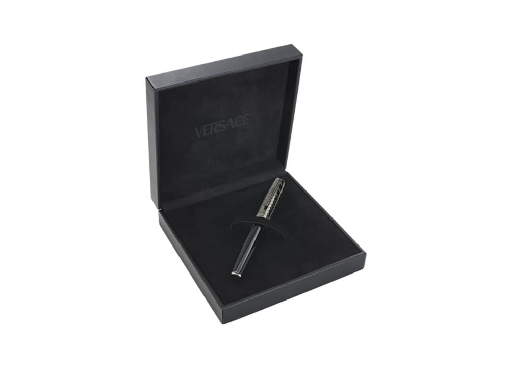 Versace Honos Rollerball pen, Resin, Black, PVD, VRTC00424