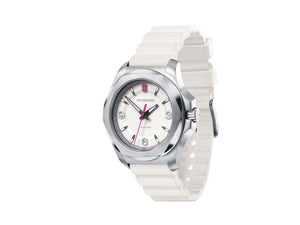 Victorinox I.N.O.X. Ladies Quartz Watch, White, 37mm, Rubber strap, V241921