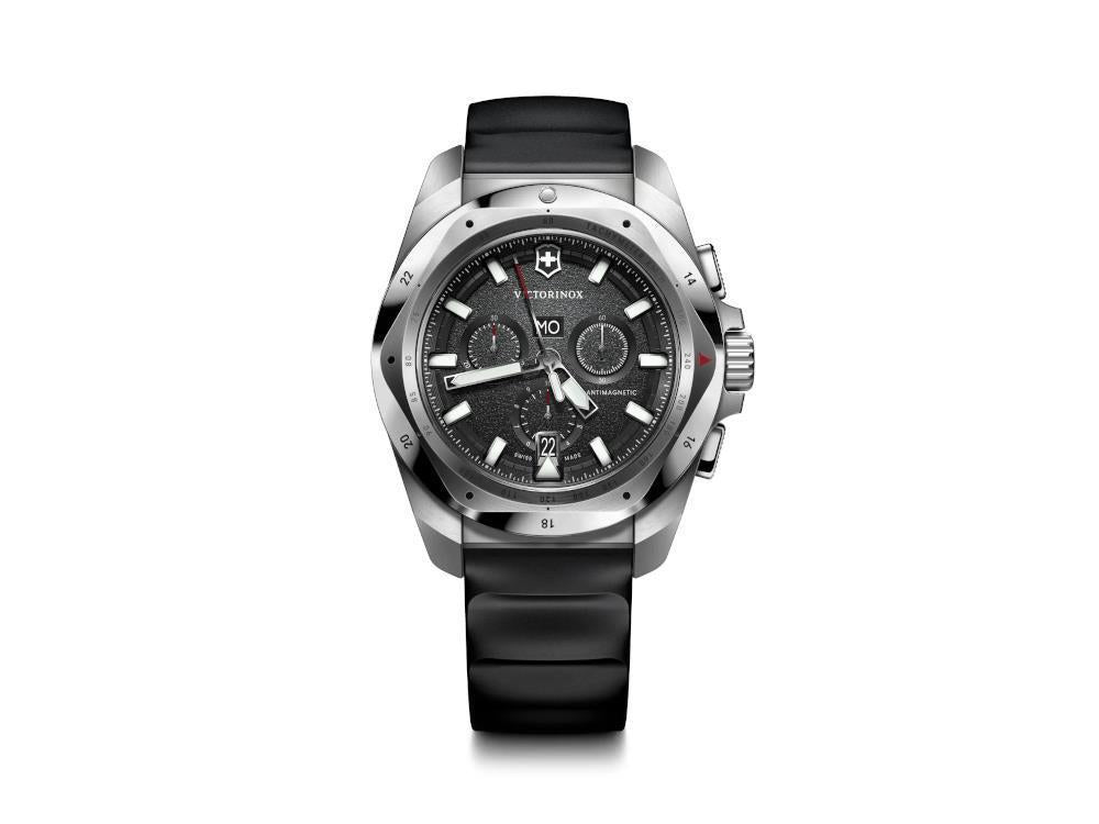 Victorinox I.N.O.X. Chrono Quartz Watch, Black, 43 mm, V241983