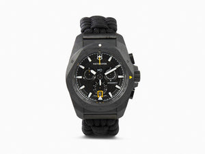 Victorinox I.N.O.X. ChronoQuartz Watch, Carbon, Black, 43 mm, V241989.1