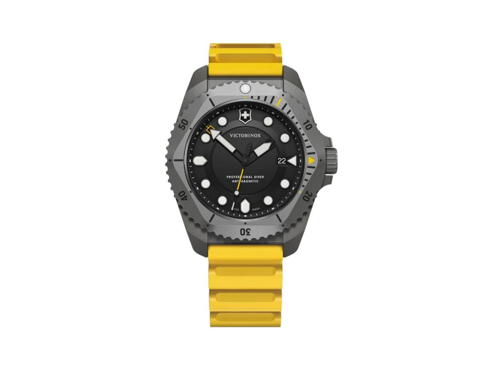 Victorinox Dive Pro Quartz Watch, Titanium, Black, 43 mm, V241992
