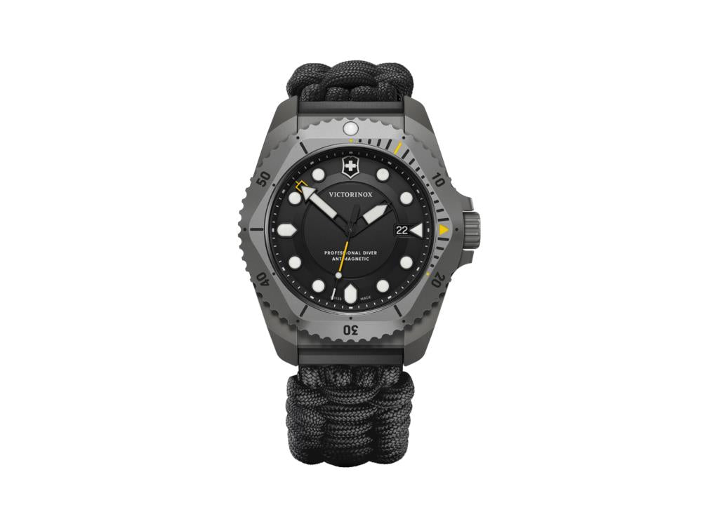 Victorinox Dive Pro Quartz Watch, Titanium, Black, 43 mm, V241993.1