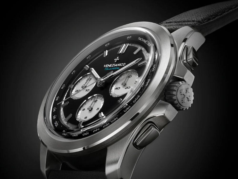 Venezianico Bucintoro Automatic Watch, 42 mm, Black, 8221511C