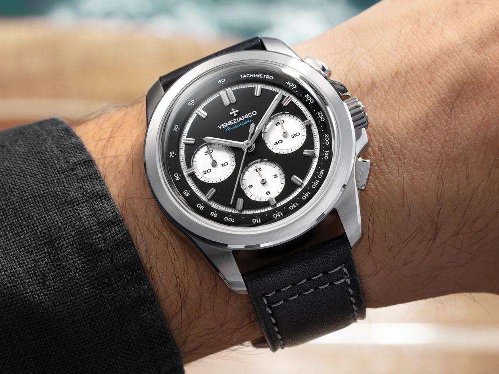 Venezianico Bucintoro Automatic Watch, 42 mm, Black, 8221511C