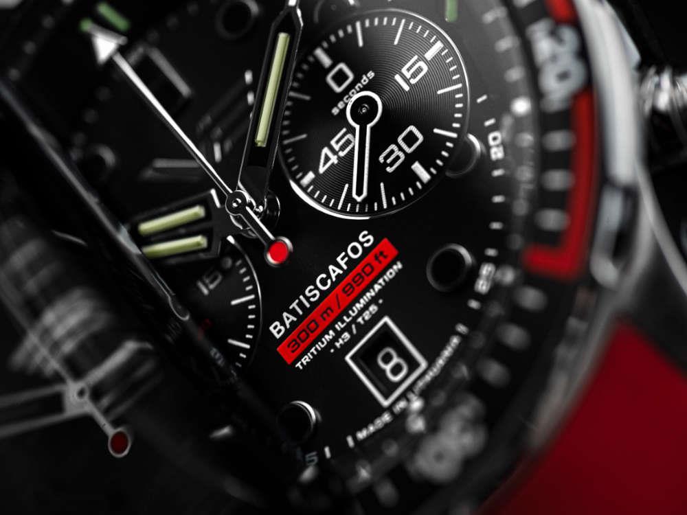 Vostok Europe Batiscafos Quartz Watch, Black, 49.7 mm, 6S21-511A771-L-BK