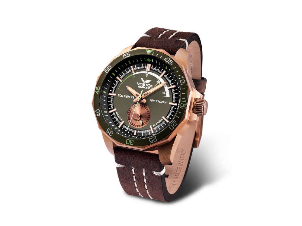 Vostok Europe Rocket N-1 Automatic Watch, Bronze, Green, 46mm,  NE57-225O565