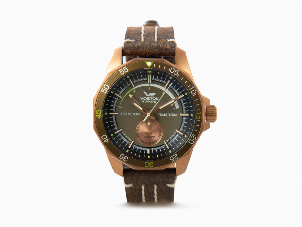 Vostok Europe Rocket N-1 Automatic Watch, Bronze, Green, 46mm,  NE57-225O565