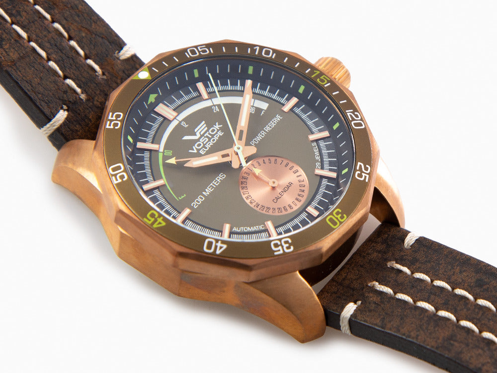 Vostok Europe Rocket N-1 Automatic Watch, Bronze, Green, 46mm,  NE57-225O565
