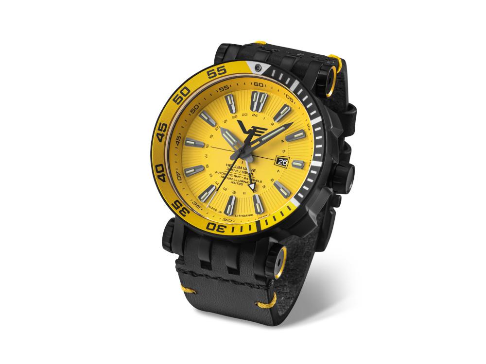 Vostok Europe Energia II GMT Automatic Watch, PVD, Yellow, LE, NH34-575C719