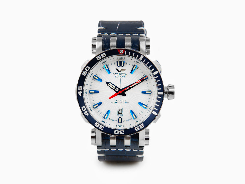 Vostok Europe Energia II Automatic Watch, White, 48 mm, Tritium, NH35A-575A650