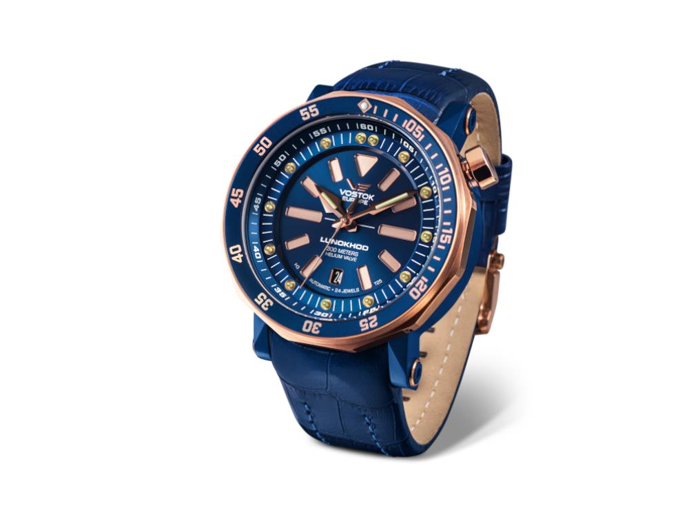 Vostok Europe Lunokhod-2 Automatic Watch, PVD, Blue, 49 mm, NH35A-620E632