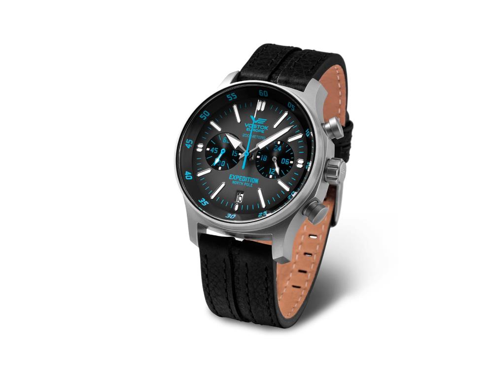 Vostok Europe Expedition North Pole Quartz Watch, 43 mm, Chrono, VK64-592A561