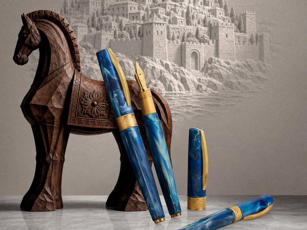 Visconti Mirage Mythos Odysseus Ballpoint pen, Resin, Blue, KP07-23-BP