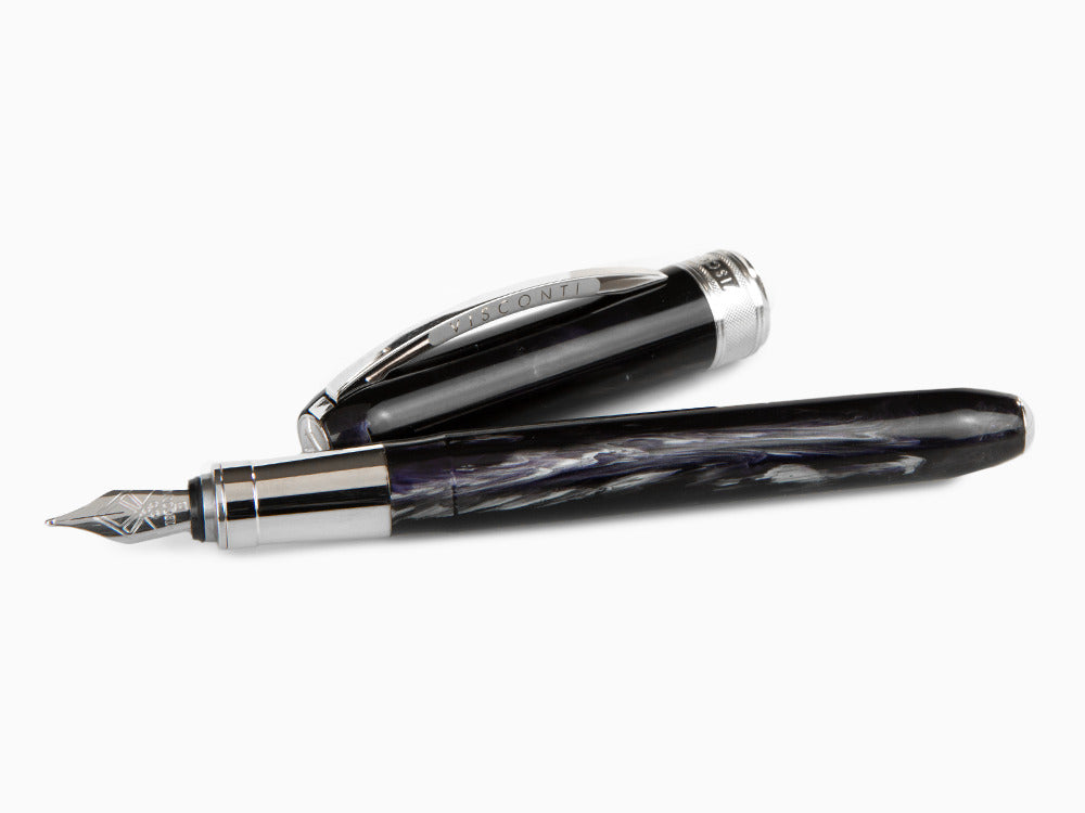 Visconti Rembrandt Fountain Pen, Resin, Palladium, Black, KP10-01-FP
