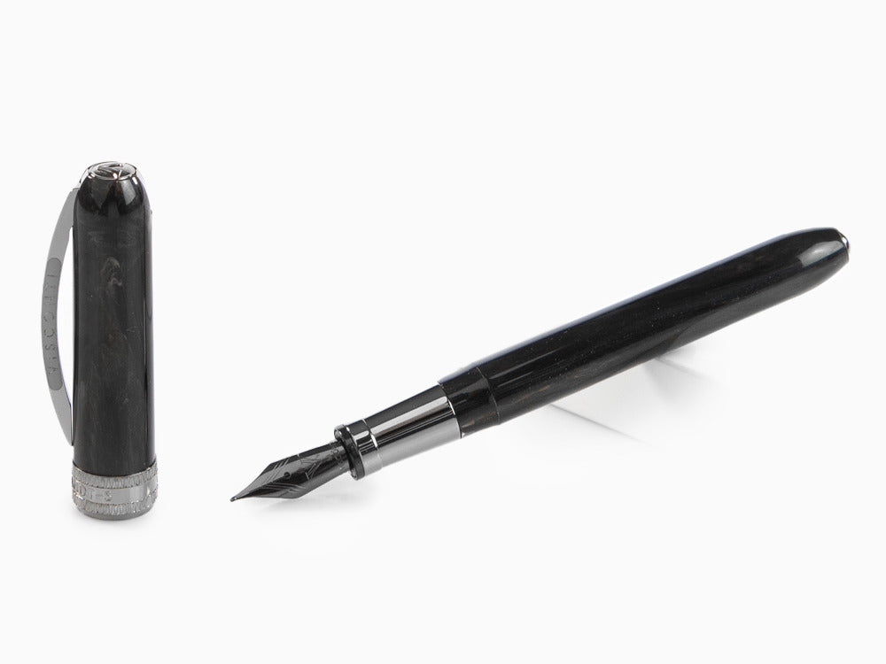 Visconti Rembrandt-S Black Fountain Pen, Acrylic Resin, KP10-27-FP