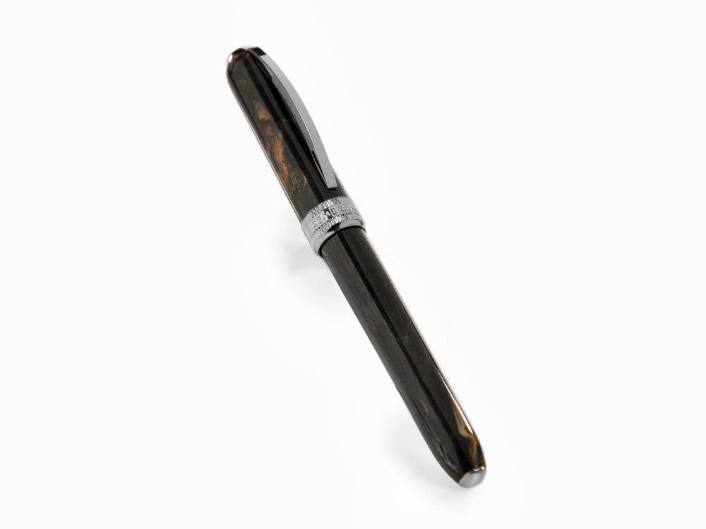 Visconti Rembrandt-S Black Rollerball pen, Resin, Ruthenium trim, KP10-27-RB