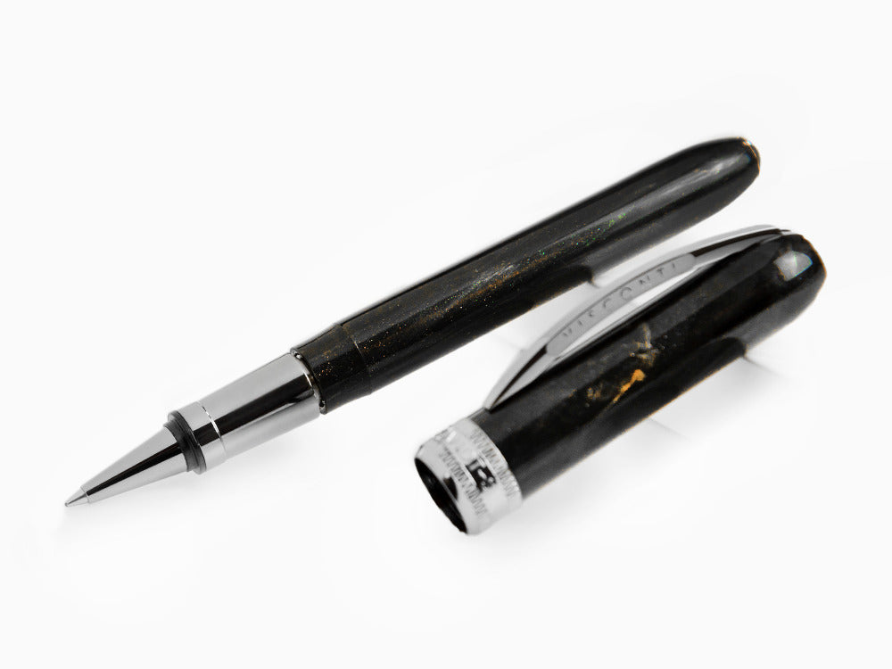 Visconti Rembrandt-S Black Rollerball pen, Resin, Ruthenium trim, KP10-27-RB