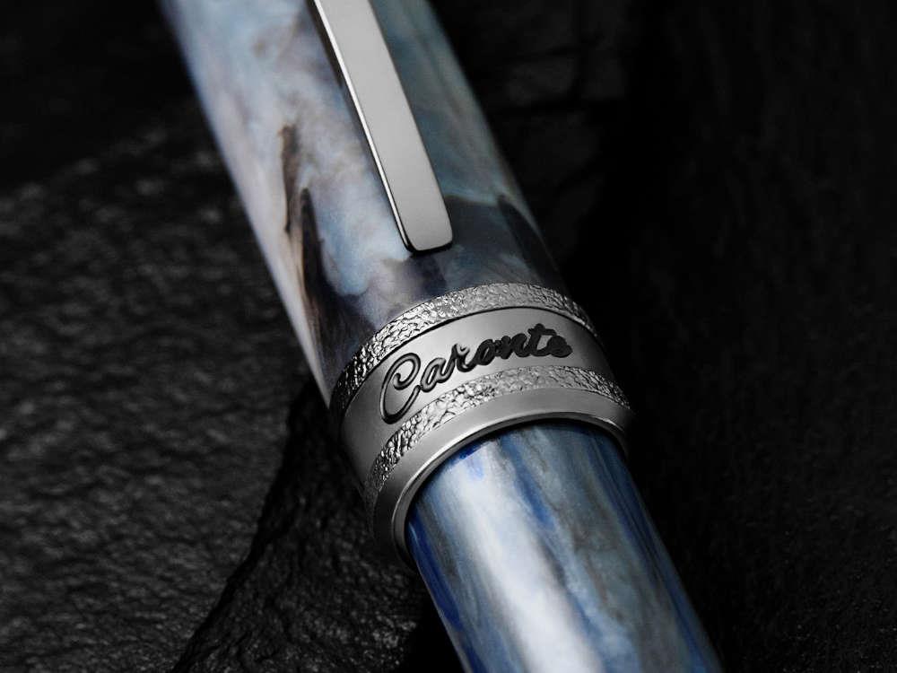 Visconti Comedia Caronte Fountain Pen, Blue, Ruthenium trim, KP10-54-FP