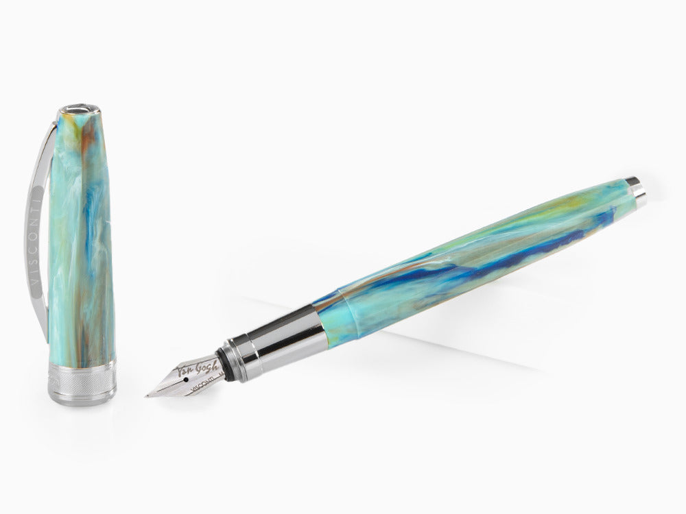 Visconti Van Gogh Portrait in Blu Fountain Pen, Resin, KP12-01-FP