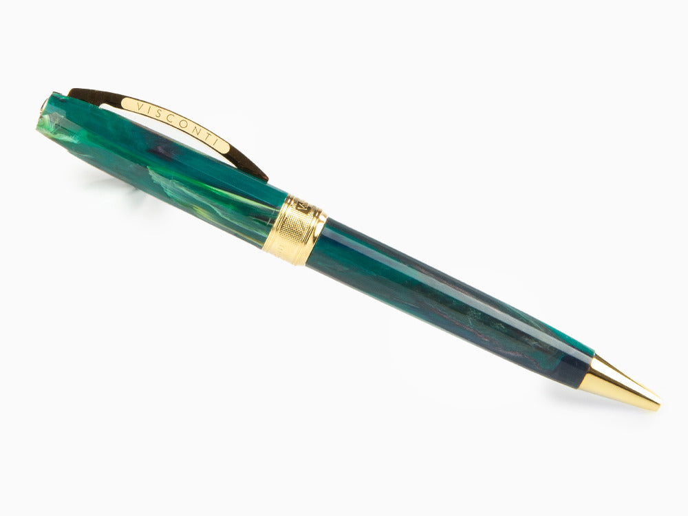 Set Visconti Van Gogh The Novel Reader Ballpoint pen, Resin, Green, KP12-20-BP