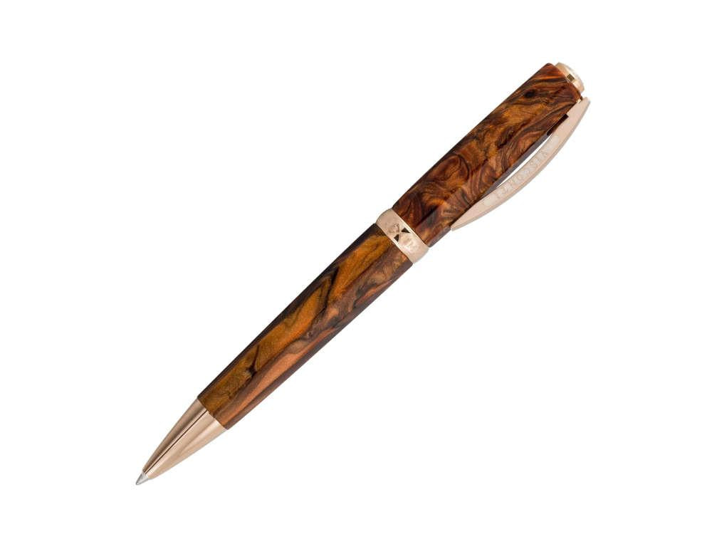 Visconti Medici Ballpoint pen, Acrylic Resin, Rose Gold PVD, KP17-04-BP