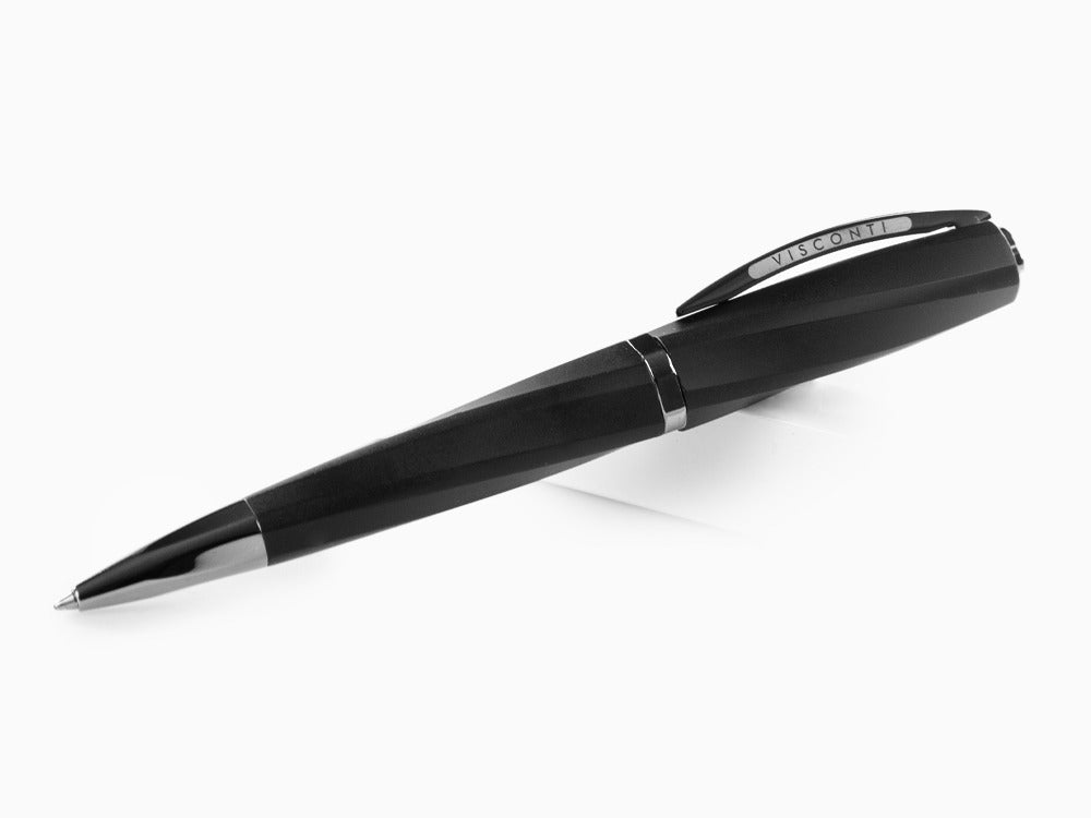 Visconti Divina Matte Ballpoint pen, Resin, Black, Ruthenium trim, KP18-09-BP