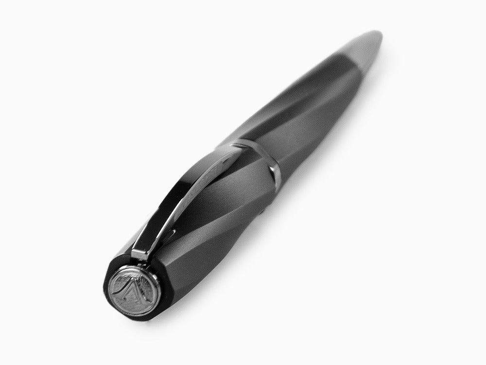 Visconti Divina Matte Ballpoint pen, Resin, Black, Ruthenium trim, KP18-09-BP