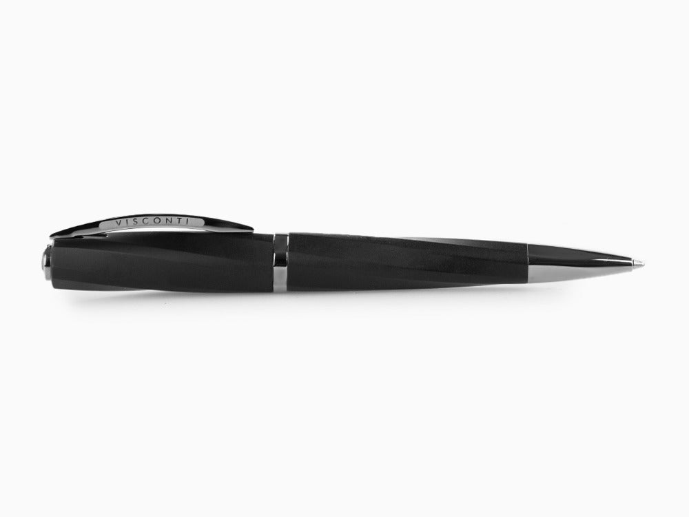 Visconti Divina Matte Ballpoint pen, Resin, Black, Ruthenium trim, KP18-09-BP