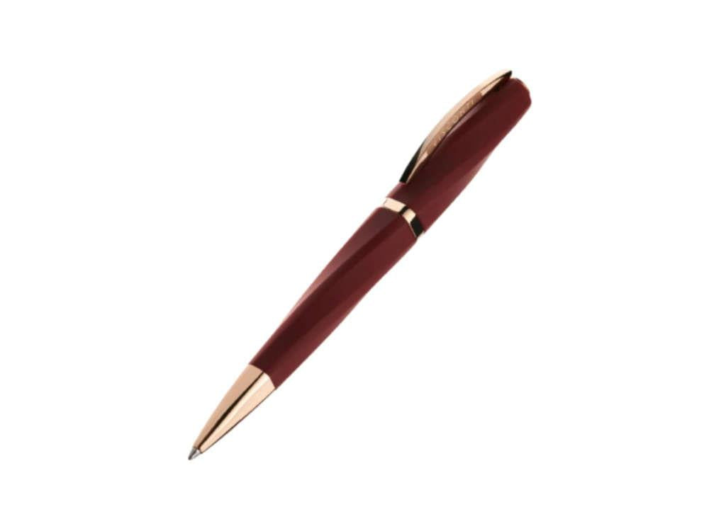 Visconti Divina Bordeaux Matte Ballpoint pen, Resin, Rose Gold PVD, KP18-14-BP