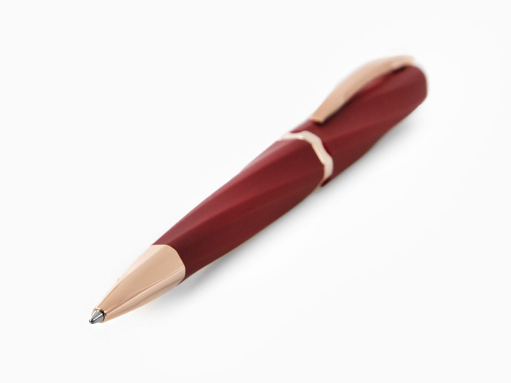 Visconti Divina Bordeaux Matte Ballpoint pen, Resin, Rose Gold PVD, KP18-14-BP