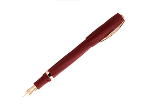 Visconti Divina Bordeaux Matte Fountain Pen, Rose Gold PVD, KP18-14-FP