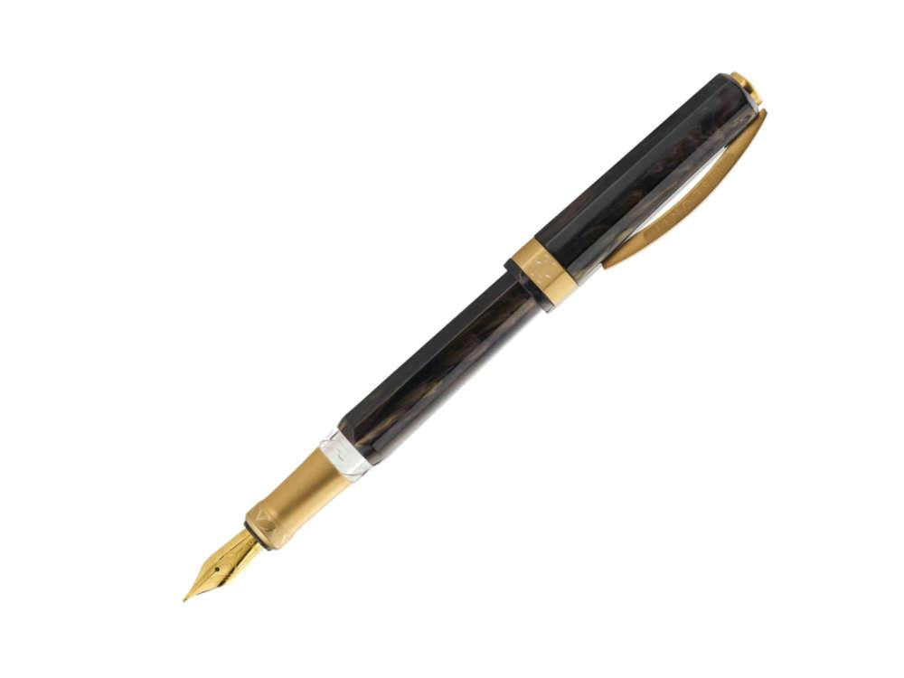 Visconti Opera Gold Fountain Pen, Acrylic Resin, Black, KP42-03-FP